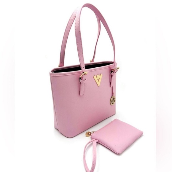 Valentino Orlandi Pink Vegan Leather Tote
Bag Purse Wallet Set NWT - Picture 5 of 9
